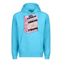 Ocean Blue let's normalize healing trauma Premium Hoodie - MaliasSmallBusiness