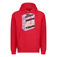 Red let's normalize healing trauma Premium Hoodie - MaliasSmallBusiness
