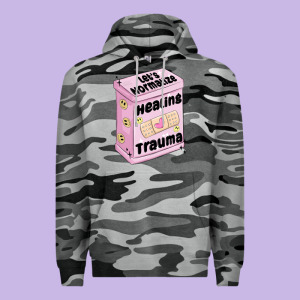 Let's Normalize Healing Trauma Premium Hoodie Designed By Maliassmallbusiness