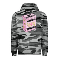 Slate Camo let's normalize healing trauma Premium Hoodie - MaliasSmallBusiness