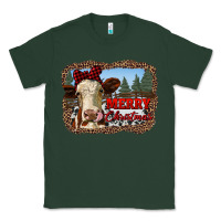Sports Green merry christmas heifer cow with farm Classic Tee - RanaPortraitStore