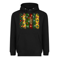Black christmas brushstroke Heavyweight Hoodie - BundleAndBundleShop