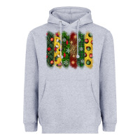 Heather Grey christmas brushstroke Heavyweight Hoodie - BundleAndBundleShop