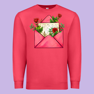 Pink Letter Premium Sweatshirt Designed By Adodesignshop