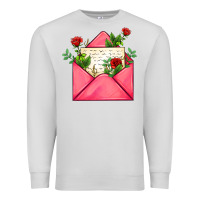 Dove Grey pink letter Premium Sweatshirt - AdoDesignShop