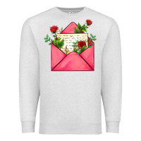 Oatmeal Heather pink letter Premium Sweatshirt - AdoDesignShop