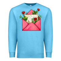 Ocean Blue pink letter Premium Sweatshirt - AdoDesignShop
