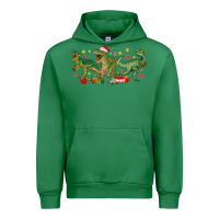 Emerald christmas dinosaurs Urban Hoodie - MaliasSmallBusiness