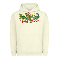 Pigment Pistachio christmas dinosaurs Urban Hoodie - MaliasSmallBusiness