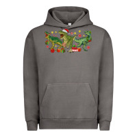 Pigment Tornado christmas dinosaurs Urban Hoodie - MaliasSmallBusiness