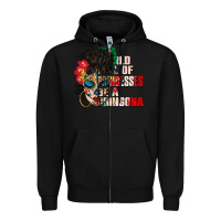 Black in a world full of princesses be a chingona Zipper Hoodie - CTS Tumbler Store