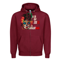Burgundy in a world full of princesses be a chingona Zipper Hoodie - CTS Tumbler Store