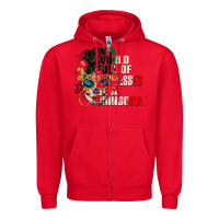 Red in a world full of princesses be a chingona Zipper Hoodie - CTS Tumbler Store