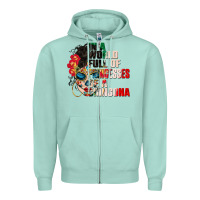 Seafoam in a world full of princesses be a chingona Zipper Hoodie - CTS Tumbler Store