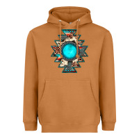 Meerkat aztec leopard turquoise gemstone Heavyweight Hoodie - JahusDesignShop