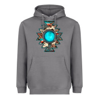 Storm aztec leopard turquoise gemstone Heavyweight Hoodie - JahusDesignShop
