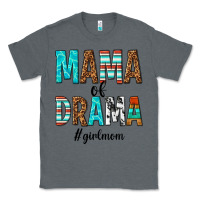 Charcoal Heather mama of drama girl mom Classic Tee - texasbilliewilder