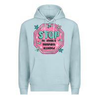 Blue Mist stop no energy vampires allowed Premium Hoodie - MaliasSmallBusiness