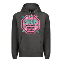 Charcoal Heather stop no energy vampires allowed Premium Hoodie - MaliasSmallBusiness