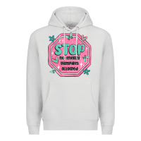 Dove Grey stop no energy vampires allowed Premium Hoodie - MaliasSmallBusiness