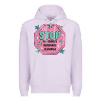 Lilac stop no energy vampires allowed Premium Hoodie - MaliasSmallBusiness