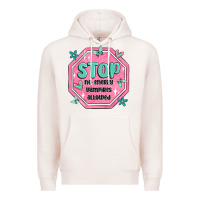 Pale Pink stop no energy vampires allowed Premium Hoodie - MaliasSmallBusiness