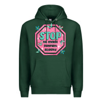 Sports Green stop no energy vampires allowed Premium Hoodie - MaliasSmallBusiness