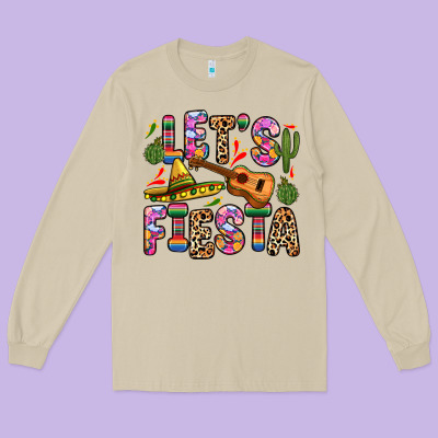 Let S Fiesta Long Sleeve Tee Designed By Zillion Design Studio