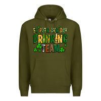 Army Green st patricks day drinking team Premium Hoodie - AdoDesignShop