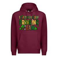 Burgundy st patricks day drinking team Premium Hoodie - AdoDesignShop