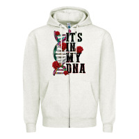 Oatmeal Heather its in my dna Zipper Hoodie - CTS Tumbler Store