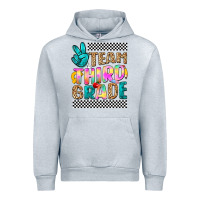 Heather Grey team third grade Urban Hoodie - NancyCooperArtShop