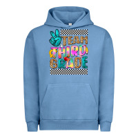 Pigment Pebble Blue team third grade Urban Hoodie - NancyCooperArtShop