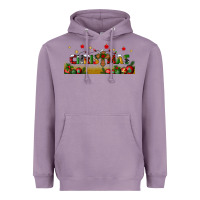 Lavender christmas with christmas cross libbey glass Heavyweight Hoodie - BundleAndBundleShop