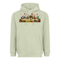 Matcha christmas with christmas cross libbey glass Heavyweight Hoodie - BundleAndBundleShop