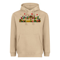 Mushroom christmas with christmas cross libbey glass Heavyweight Hoodie - BundleAndBundleShop