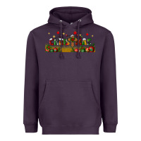 Plum christmas with christmas cross libbey glass Heavyweight Hoodie - BundleAndBundleShop