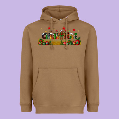 Christmas With Christmas Cross Libbey Glass Heavyweight Hoodie Designed By Bundleandbundleshop