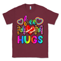 Burgundy free mom hugs Classic Tee - Zillion Design Studio