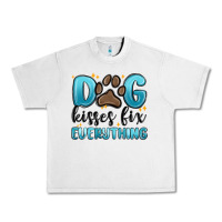 Lunar Rock dog kisses fix everything Urban Heavy Tee - MaliasSmallBusiness