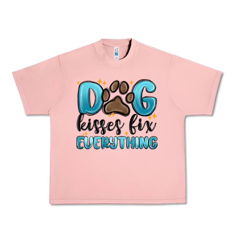 Dog Kisses Fix Everything Urban Heavy Tee by MaliasSmallBusiness | Teevron
