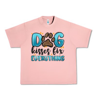 Salmon dog kisses fix everything Urban Heavy Tee - MaliasSmallBusiness