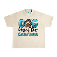 Sandshell dog kisses fix everything Urban Heavy Tee - MaliasSmallBusiness
