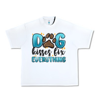 White dog kisses fix everything Urban Heavy Tee - MaliasSmallBusiness