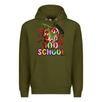 Army Green crushed 100 days of school Premium Hoodie - MaliasSmallBusiness