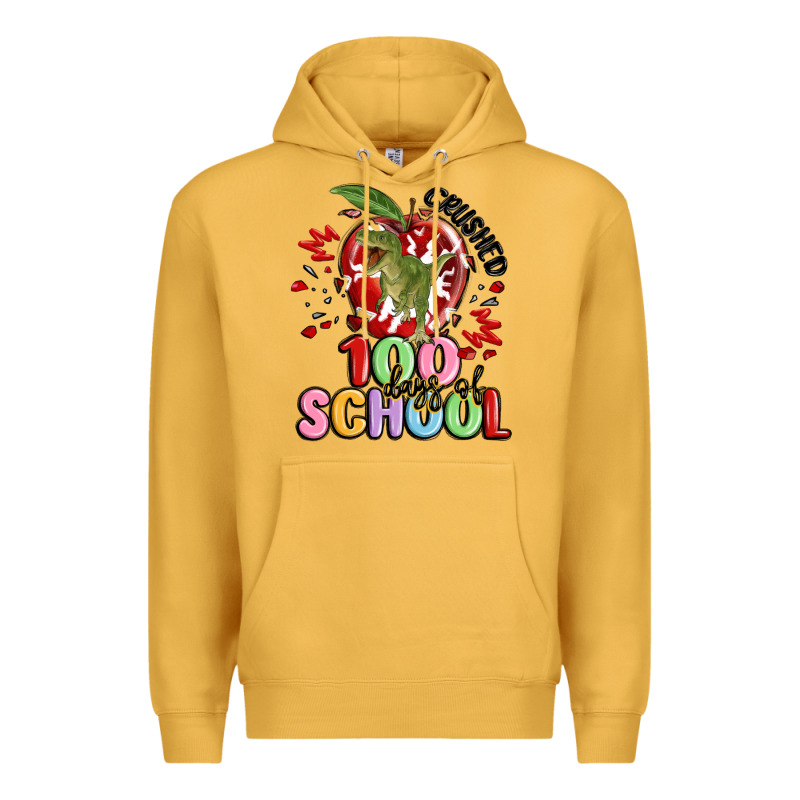 Crushed 100 Days Of School Premium Hoodie by MaliasSmallBusiness | Teevron