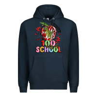 Navy crushed 100 days of school Premium Hoodie - MaliasSmallBusiness