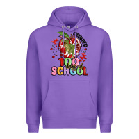Purple crushed 100 days of school Premium Hoodie - MaliasSmallBusiness