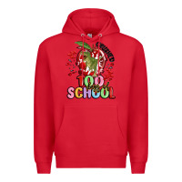 Red crushed 100 days of school Premium Hoodie - MaliasSmallBusiness