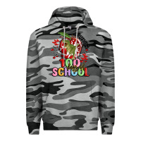 Slate Camo crushed 100 days of school Premium Hoodie - MaliasSmallBusiness